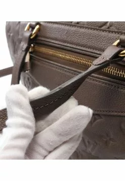 Pre-loved LOUIS VUITTON Lumineuse PM Classic Monogram empreinte Engraving Embossed Ombre Handbag Genuine Leather Tote Bag Brown 2 Way Style -Louis Vuitton Shop louis vuitton 8532 6967536 7