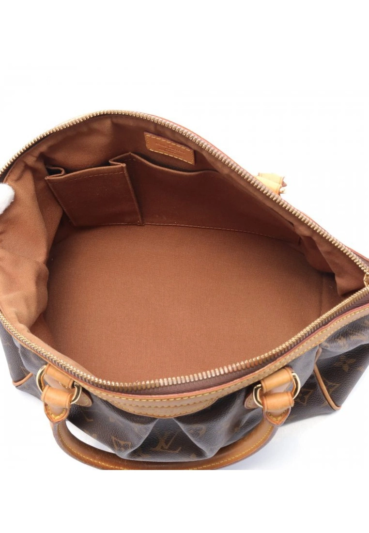 Pre-loved LOUIS VUITTON Tivoli PM Classic Monogram Handbag PVC Genuine Leather Brown 5 Pre-loved LOUIS VUITTON Tivoli PM Classic Monogram Handbag PVC Genuine Leather Brown - Image 3