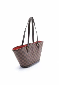Pre-loved LOUIS VUITTON Manosque PM Black Checkered Shoulder Bag Tote Bag PVC Genuine Leather Brown 11 Pre-loved LOUIS VUITTON Manosque PM Black Checkered Shoulder Bag Tote Bag PVC Genuine Leather Brown -Louis Vuitton Shop louis vuitton 8534 4077536 2