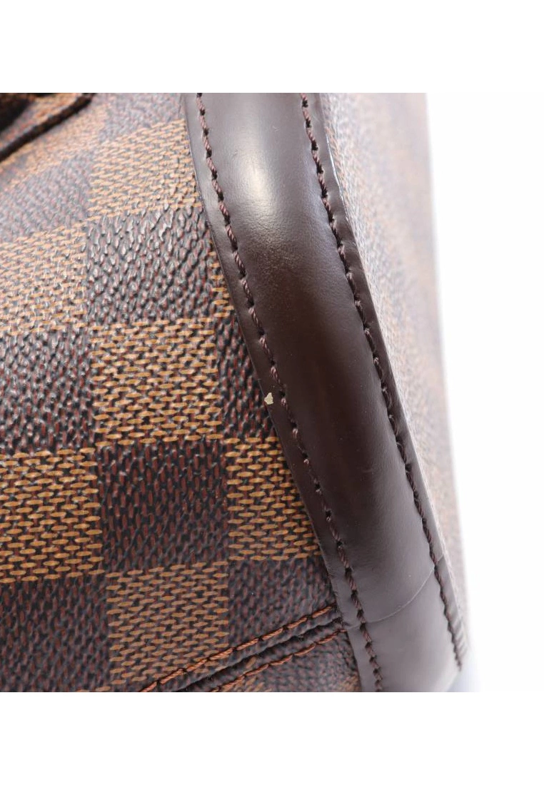 Pre-loved LOUIS VUITTON Manosque PM Black Checkered Shoulder Bag Tote Bag PVC Genuine Leather Brown 9 Pre-loved LOUIS VUITTON Manosque PM Black Checkered Shoulder Bag Tote Bag PVC Genuine Leather Brown - Image 7