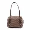 Pre-loved LOUIS VUITTON Rivington PM Black chessboard Shoulder Bag PVC Genuine Leather Brown -Louis Vuitton Shop louis vuitton 8692 2561636 1