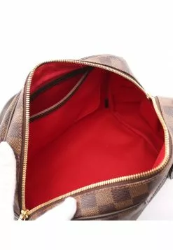 Pre-loved LOUIS VUITTON Rivington PM Black chessboard Shoulder Bag PVC Genuine Leather Brown -Louis Vuitton Shop louis vuitton 8693 2561636 3