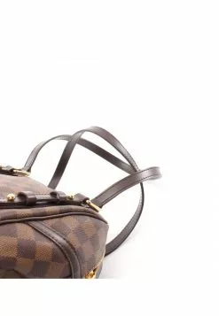 Pre-loved LOUIS VUITTON Rivington PM Black chessboard Shoulder Bag PVC Genuine Leather Brown -Louis Vuitton Shop louis vuitton 8693 2561636 5