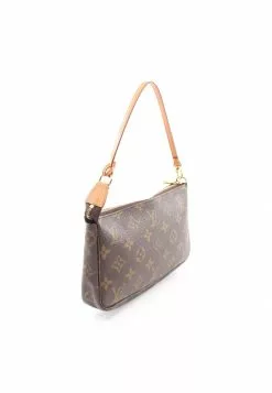 Pre-loved LOUIS VUITTON Pochette Accessoires Classic Monogram Handbag PVC Genuine Leather Brown -Louis Vuitton Shop louis vuitton 8693 3561636 2