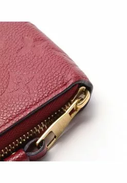 Pre-loved LOUIS VUITTON Classic Monogram empreinte embossed Grape Long round zipper Genuine Leather Wallet dark purple red -Louis Vuitton Shop louis vuitton 8696 0861636 6
