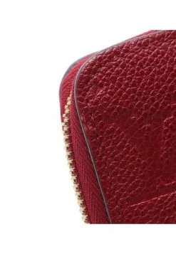 Pre-loved LOUIS VUITTON Classic Monogram empreinte embossed Grape Long round zipper Genuine Leather Wallet dark purple red -Louis Vuitton Shop louis vuitton 8696 0861636 7