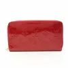 Pre-loved LOUIS VUITTON Zipper organizer Classic Monogram Patent leather apple red Long round zipper Genuine Leather Wallet Red -Louis Vuitton Shop louis vuitton 8696 4961636 1