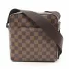 Pre-loved LOUIS VUITTON Olav PM Black chessboard Shoulder Bag PVC Genuine Leather Brown -Louis Vuitton Shop louis vuitton 8702 1661636 1