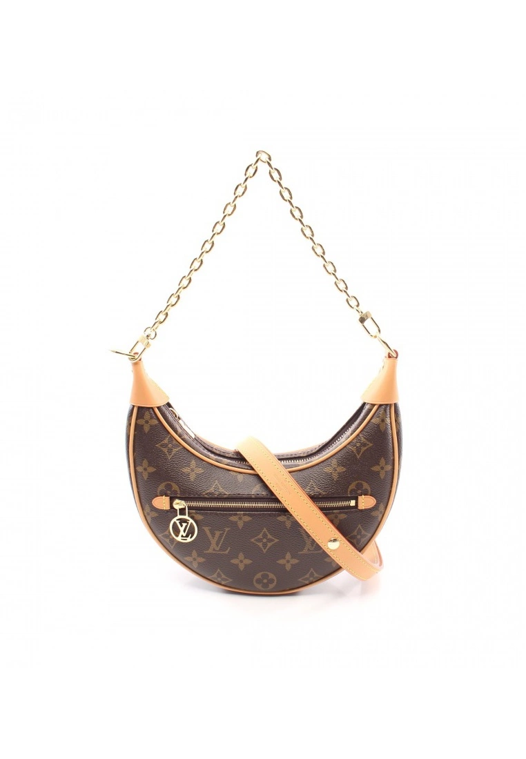 Pre-loved LOUIS VUITTON LOOP Classic Monogram Shoulder Bag PVC Genuine Leather Brown 2 Way Style 3 Pre-loved LOUIS VUITTON LOOP Classic Monogram Shoulder Bag PVC Genuine Leather Brown 2 Way Style