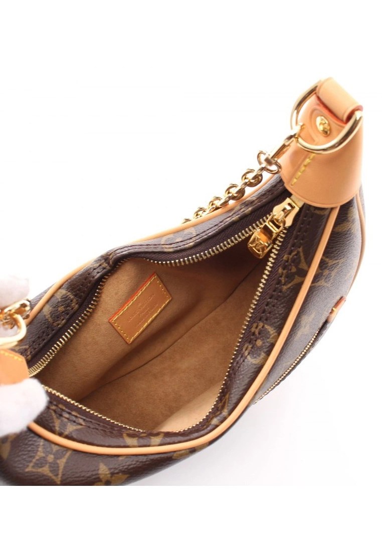 Pre-loved LOUIS VUITTON LOOP Classic Monogram Shoulder Bag PVC Genuine Leather Brown 2 Way Style 5 Pre-loved LOUIS VUITTON LOOP Classic Monogram Shoulder Bag PVC Genuine Leather Brown 2 Way Style - Image 3