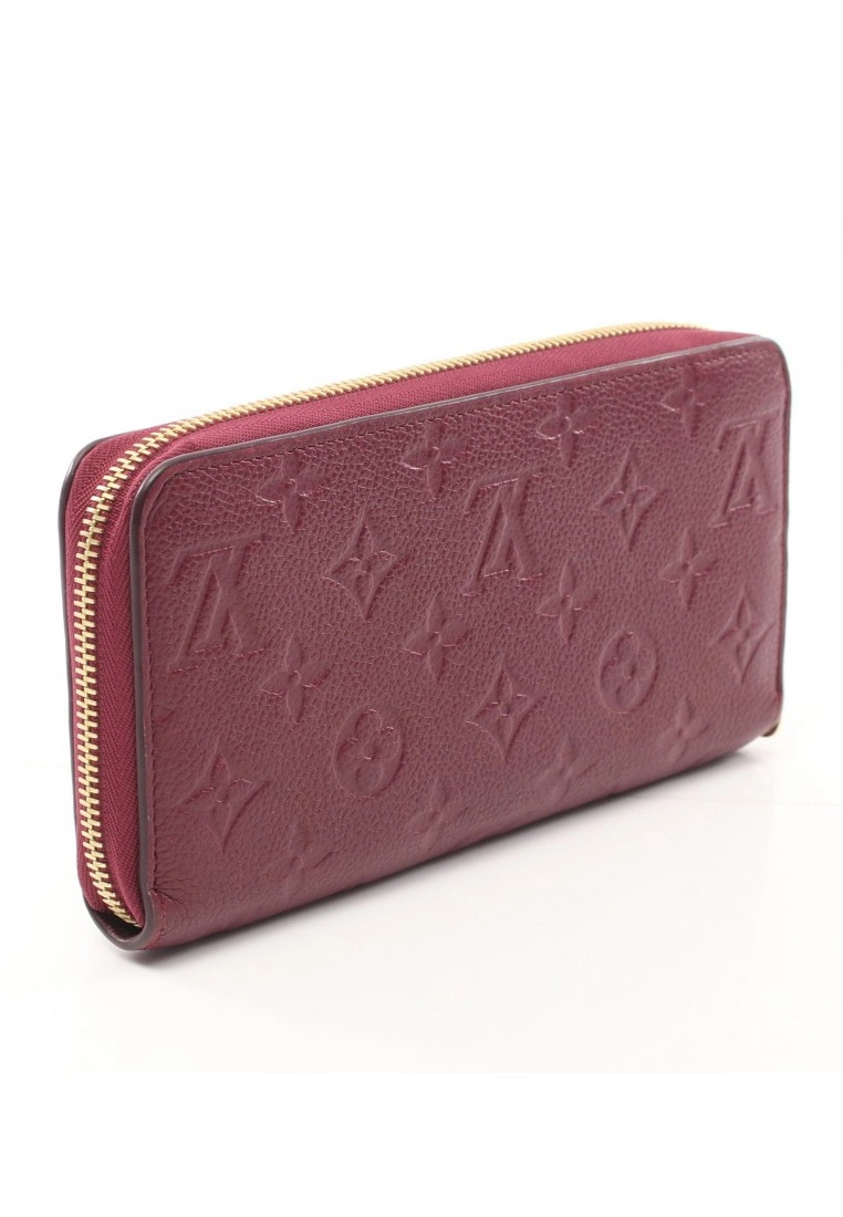 Pre-loved LOUIS VUITTON Classic Monogram empreinte embossed Morning Glory Color Long round zipper Genuine Leather Wallet pink purple 4 Pre-loved LOUIS VUITTON Classic Monogram empreinte embossed Morning Glory Color Long round zipper Genuine Leather Wallet pink purple - Image 2