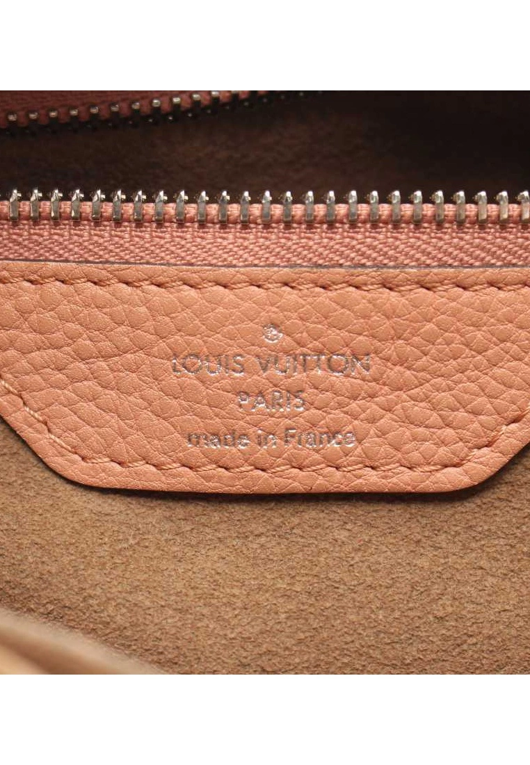 Pre-loved LOUIS VUITTON SELENE PM Mahina Genuine Leather single Shoulder Bag coral pink 2 Way Style 6 Pre-loved LOUIS VUITTON SELENE PM Mahina Genuine Leather single Shoulder Bag coral pink 2 Way Style - Image 4