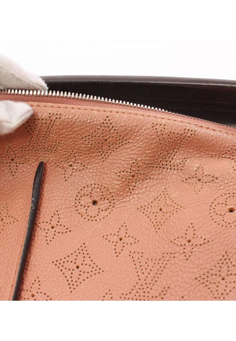 Pre-loved LOUIS VUITTON SELENE PM Mahina Genuine Leather single Shoulder Bag coral pink 2 Way Style 9 Pre-loved LOUIS VUITTON SELENE PM Mahina Genuine Leather single Shoulder Bag coral pink 2 Way Style - Image 7