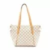 Pre-loved LOUIS VUITTON Totally PM white checkered Shoulder Bag Tote Bag PVC Genuine Leather white -Louis Vuitton Shop louis vuitton 8714 3171636 1