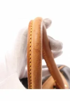 Pre-loved LOUIS VUITTON Deauville Bowling Vanity Classic Monogram Handbag PVC Genuine Leather Brown -Louis Vuitton Shop louis vuitton 8717 8371636 5