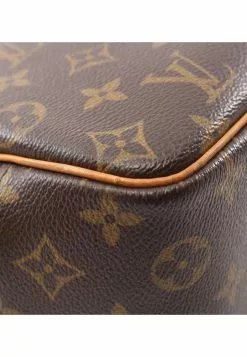 Pre-loved LOUIS VUITTON Deauville Bowling Vanity Classic Monogram Handbag PVC Genuine Leather Brown -Louis Vuitton Shop louis vuitton 8717 8371636 8