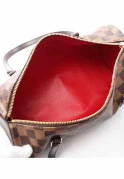 Pre-loved LOUIS VUITTON Papillon30 Black chessboard Handbag PVC Genuine Leather Brown -Louis Vuitton Shop louis vuitton 8719 1371636 3