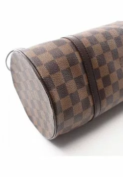 Pre-loved LOUIS VUITTON Papillon30 Black chessboard Handbag PVC Genuine Leather Brown -Louis Vuitton Shop louis vuitton 8720 1371636 6