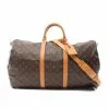 Pre-loved LOUIS VUITTON Keepall Bandouliere55 Classic Monogram Duffle Bag PVC Genuine Leather Brown 2 Way Style -Louis Vuitton Shop louis vuitton 8729 8771636 1