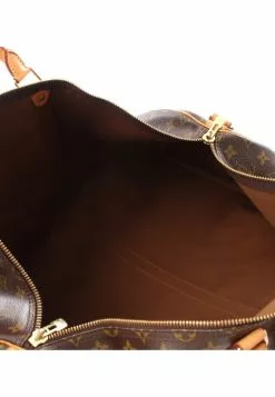 Pre-loved LOUIS VUITTON Keepall Bandouliere55 Classic Monogram Duffle Bag PVC Genuine Leather Brown 2 Way Style -Louis Vuitton Shop louis vuitton 8730 8771636 3