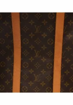 Pre-loved LOUIS VUITTON Keepall Bandouliere55 Classic Monogram Duffle Bag PVC Genuine Leather Brown 2 Way Style -Louis Vuitton Shop louis vuitton 8730 8771636 7