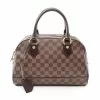 Pre-loved LOUIS VUITTON Duomo Black chessboard Handbag PVC Genuine Leather Brown -Louis Vuitton Shop louis vuitton 8735 9671636 1