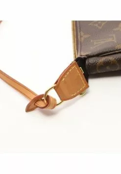 Pre-loved LOUIS VUITTON Pochette Accessoires Classic Monogram Handbag PVC Genuine Leather Brown -Louis Vuitton Shop louis vuitton 8742 5671636 6