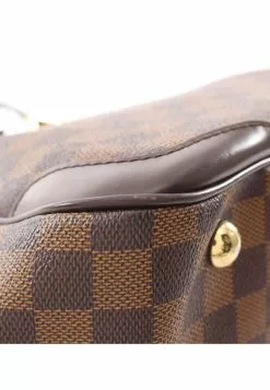 Pre-loved LOUIS VUITTON Verona GM Black chessboard Shoulder Bag PVC Genuine Leather Brown -Louis Vuitton Shop louis vuitton 8743 4771636 7