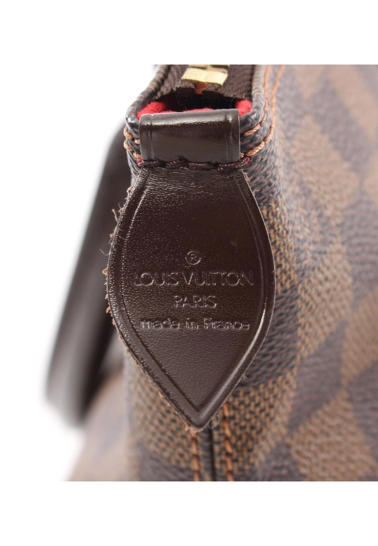 Pre-loved LOUIS VUITTON Saleya PM Black chessboard Handbag Tote Bag PVC Genuine Leather Brown 6 Pre-loved LOUIS VUITTON Saleya PM Black chessboard Handbag Tote Bag PVC Genuine Leather Brown - Image 4