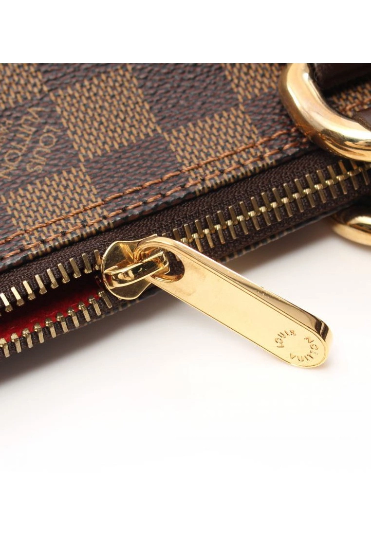 Pre-loved LOUIS VUITTON Saleya PM Black chessboard Handbag Tote Bag PVC Genuine Leather Brown 7 Pre-loved LOUIS VUITTON Saleya PM Black chessboard Handbag Tote Bag PVC Genuine Leather Brown - Image 5