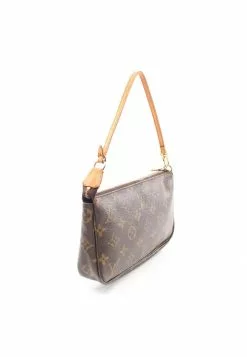 Pre-loved LOUIS VUITTON Pochette Accessoires Classic Monogram Handbag PVC Genuine Leather Brown 11 Pre-loved LOUIS VUITTON Pochette Accessoires Classic Monogram Handbag PVC Genuine Leather Brown -Louis Vuitton Shop louis vuitton 8747 5871636 2
