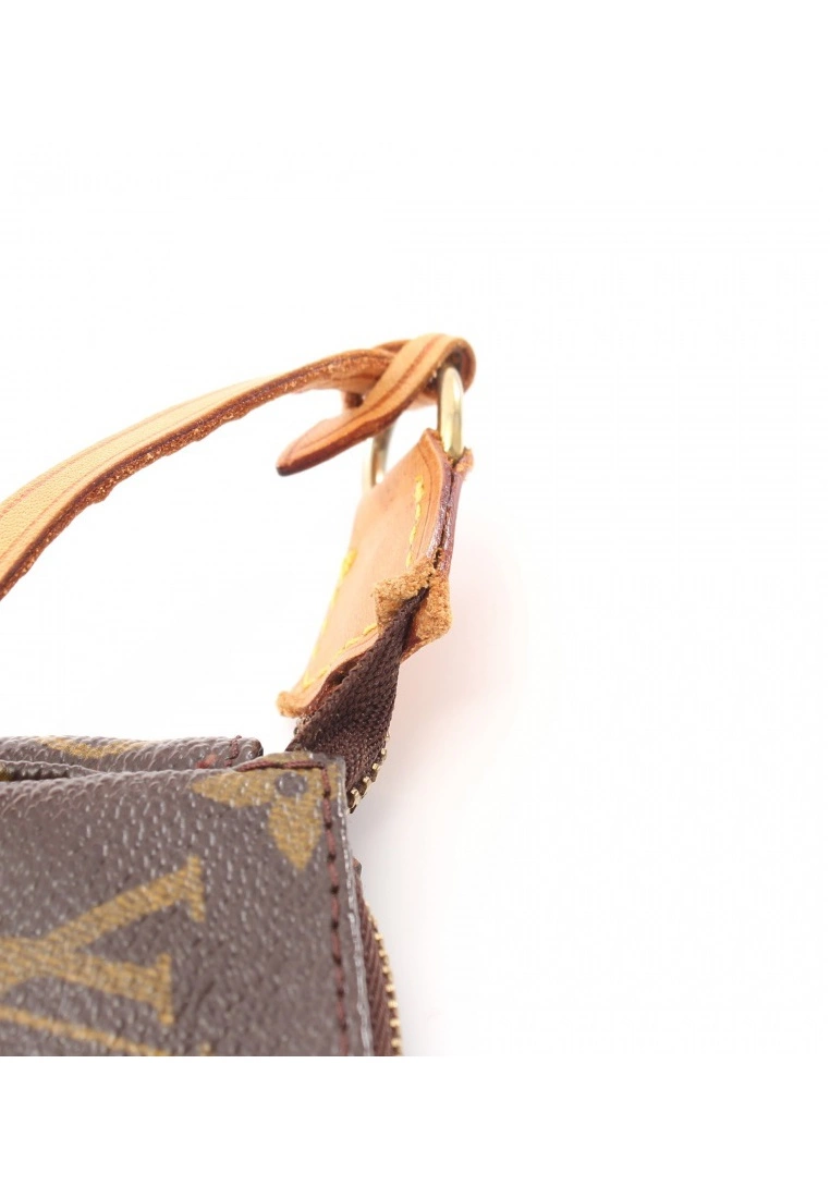 Pre-loved LOUIS VUITTON Pochette Accessoires Classic Monogram Handbag PVC Genuine Leather Brown 9 Pre-loved LOUIS VUITTON Pochette Accessoires Classic Monogram Handbag PVC Genuine Leather Brown - Image 7