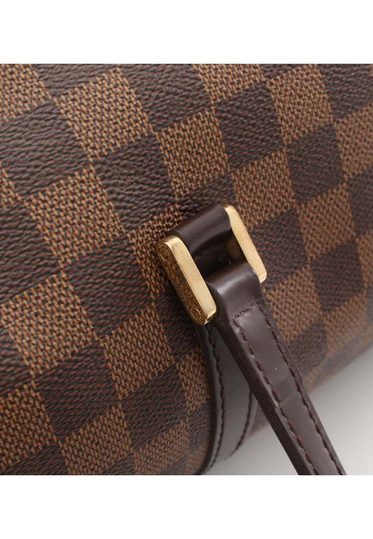 Pre-loved LOUIS VUITTON Papillon30 Black chessboard Handbag PVC Genuine Leather Brown 10 Pre-loved LOUIS VUITTON Papillon30 Black chessboard Handbag PVC Genuine Leather Brown - Image 8