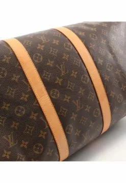 Pre-loved LOUIS VUITTON Keepall55 Classic Monogram Duffle Bag PVC Genuine Leather Brown -Louis Vuitton Shop louis vuitton 8762 3671636 7