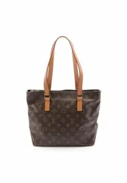 Pre-loved LOUIS VUITTON Cabas Piano Classic Monogram Shoulder Bag PVC Genuine Leather Brown