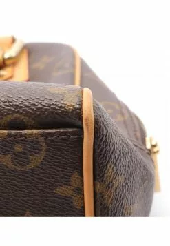 Pre-loved LOUIS VUITTON Manhattan PM Classic Monogram Handbag PVC Genuine Leather Brown -Louis Vuitton Shop louis vuitton 8766 0571636 8