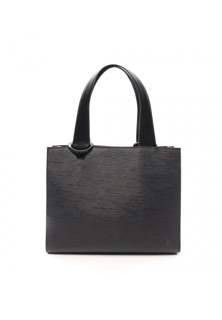 Pre-loved LOUIS VUITTON Gemo Waved Pattern Genuine Leather Shoulder Bag Black 3 Pre-loved LOUIS VUITTON Gemo Waved Pattern Genuine Leather Shoulder Bag Black