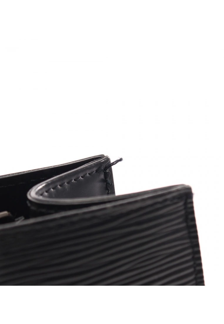 Pre-loved LOUIS VUITTON Gemo Waved Pattern Genuine Leather Shoulder Bag Black 8 Pre-loved LOUIS VUITTON Gemo Waved Pattern Genuine Leather Shoulder Bag Black - Image 6