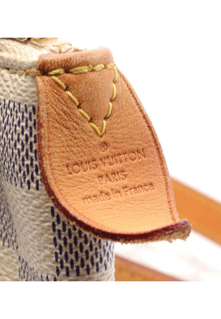 Pre-loved LOUIS VUITTON Totally PM white checkered Shoulder Bag Tote Bag PVC Genuine Leather white 6 Pre-loved LOUIS VUITTON Totally PM white checkered Shoulder Bag Tote Bag PVC Genuine Leather white - Image 4