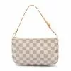 Pre-loved LOUIS VUITTON Pochette Accessoires white checkered Handbag PVC Genuine Leather white 2 Pre-loved LOUIS VUITTON Pochette Accessoires white checkered Handbag PVC Genuine Leather white -Louis Vuitton Shop louis vuitton 8777 9281636 1
