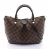 Pre-loved LOUIS VUITTON Siena PM Black chessboard Handbag PVC Genuine Leather Brown 2 Way Style -Louis Vuitton Shop louis vuitton 8781 3281636 1