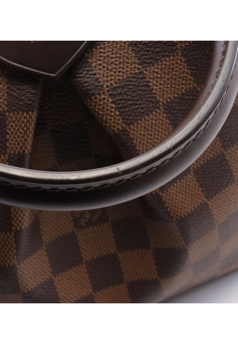 Pre-loved LOUIS VUITTON Siena PM Black chessboard Handbag PVC Genuine Leather Brown 2 Way Style 8 Pre-loved LOUIS VUITTON Siena PM Black chessboard Handbag PVC Genuine Leather Brown 2 Way Style - Image 6