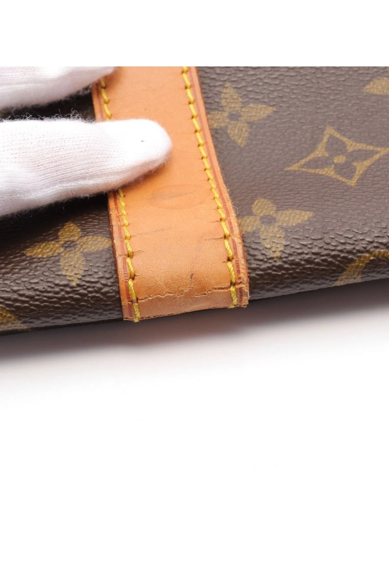 Pre-loved LOUIS VUITTON Keepall Bandouliere55 Classic Monogram Duffle Bag PVC Genuine Leather Brown 2 Way Style 8 Pre-loved LOUIS VUITTON Keepall Bandouliere55 Classic Monogram Duffle Bag PVC Genuine Leather Brown 2 Way Style - Image 6