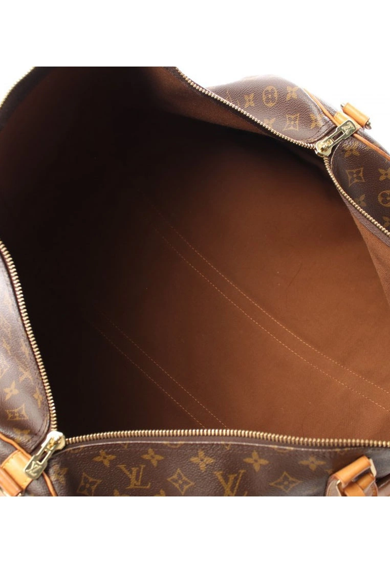 Pre-loved LOUIS VUITTON Keepall Bandouliere60 Classic Monogram Duffle Bag PVC Genuine Leather Brown 5 Pre-loved LOUIS VUITTON Keepall Bandouliere60 Classic Monogram Duffle Bag PVC Genuine Leather Brown - Image 3