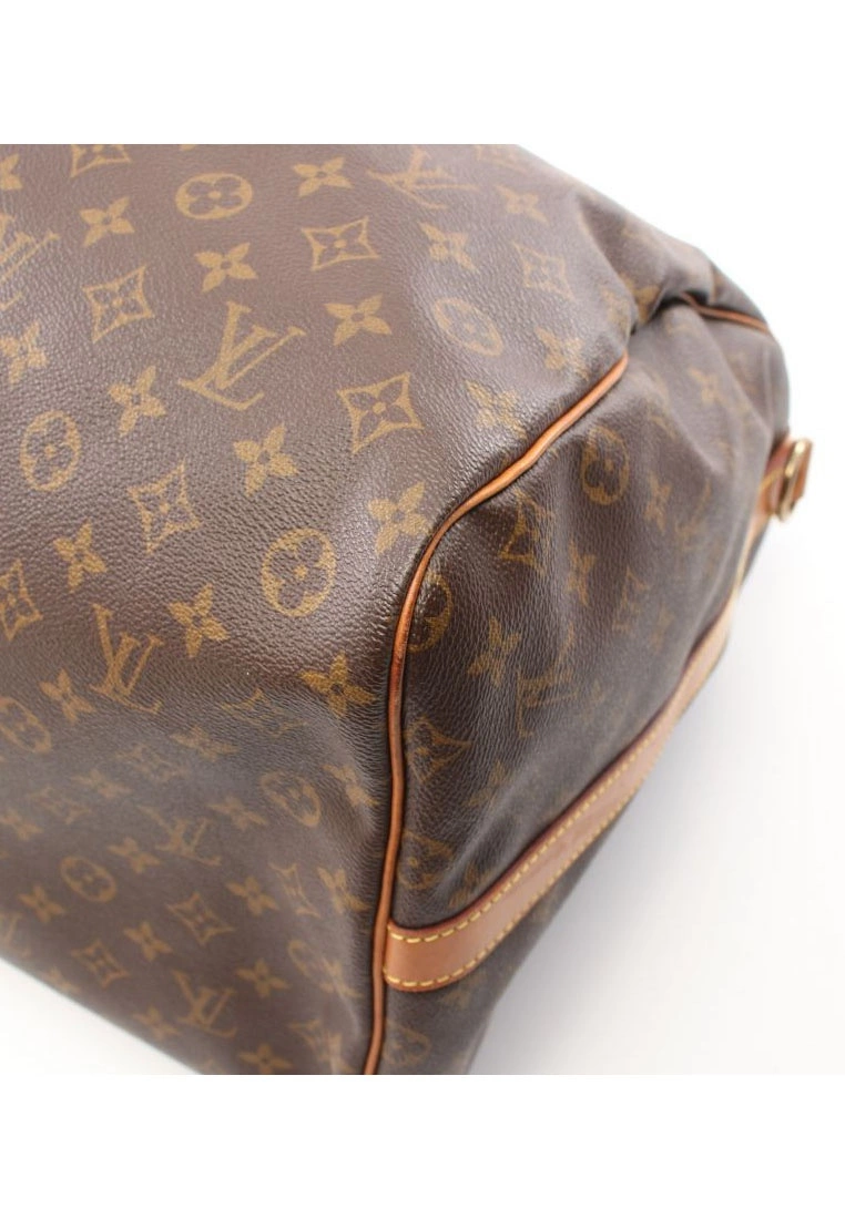 Pre-loved LOUIS VUITTON Keepall Bandouliere60 Classic Monogram Duffle Bag PVC Genuine Leather Brown 7 Pre-loved LOUIS VUITTON Keepall Bandouliere60 Classic Monogram Duffle Bag PVC Genuine Leather Brown - Image 5
