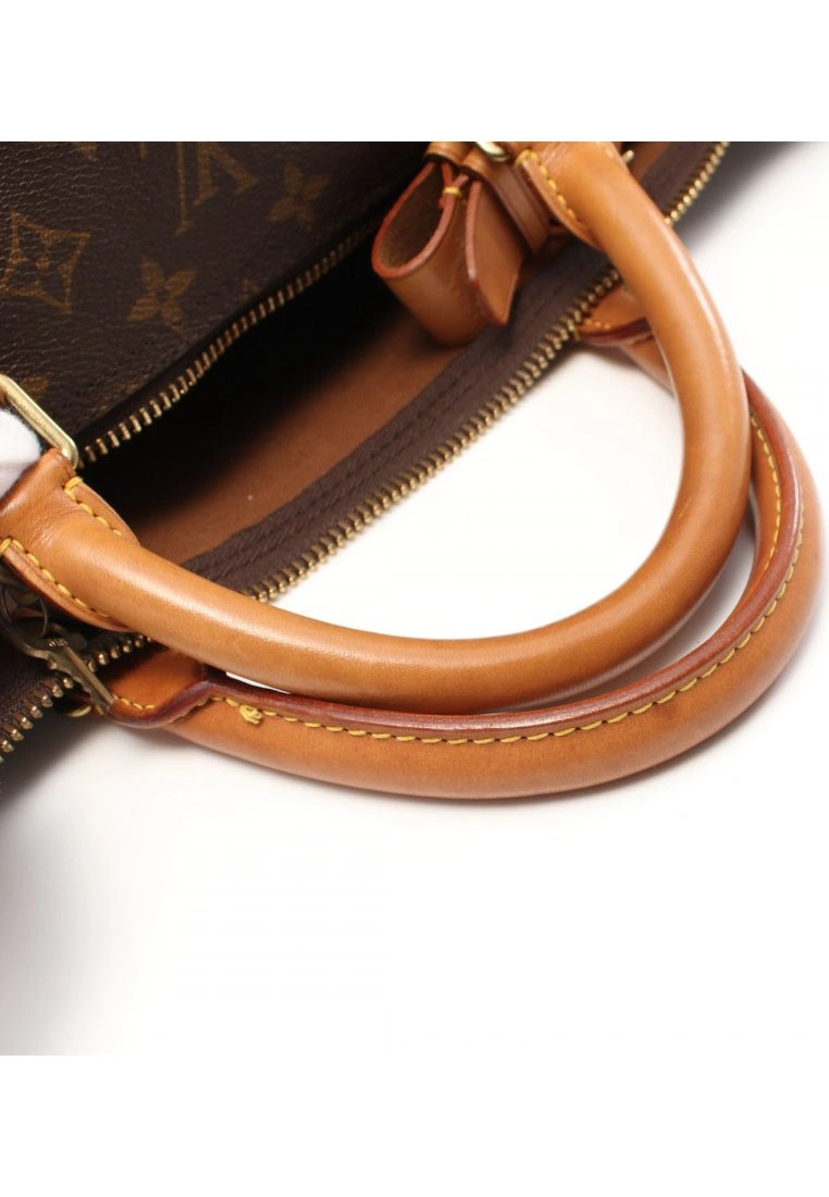 Pre-loved LOUIS VUITTON Keepall Bandouliere60 Classic Monogram Duffle Bag PVC Genuine Leather Brown 8 Pre-loved LOUIS VUITTON Keepall Bandouliere60 Classic Monogram Duffle Bag PVC Genuine Leather Brown - Image 6