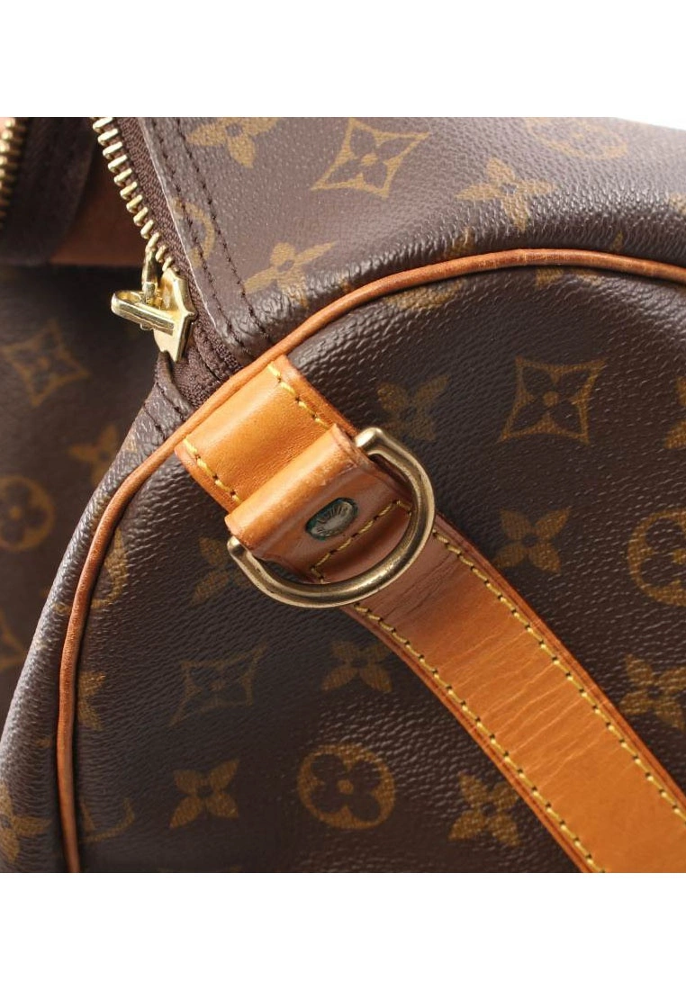 Pre-loved LOUIS VUITTON Keepall Bandouliere60 Classic Monogram Duffle Bag PVC Genuine Leather Brown 10 Pre-loved LOUIS VUITTON Keepall Bandouliere60 Classic Monogram Duffle Bag PVC Genuine Leather Brown - Image 8