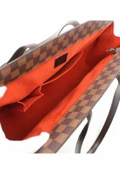 Pre-loved LOUIS VUITTON Parioli GM Black chessboard Shoulder Bag Tote Bag PVC Genuine Leather Brown -Louis Vuitton Shop louis vuitton 8792 6481636 3