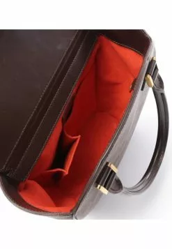 Pre-loved LOUIS VUITTON Sarria Saw Black chessboard Handbag PVC Genuine Leather Brown -Louis Vuitton Shop louis vuitton 8792 8681636 3