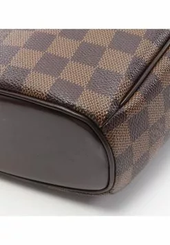 Pre-loved LOUIS VUITTON Sarria Saw Black chessboard Handbag PVC Genuine Leather Brown -Louis Vuitton Shop louis vuitton 8792 8681636 6